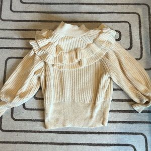 H&M ruffle sweater